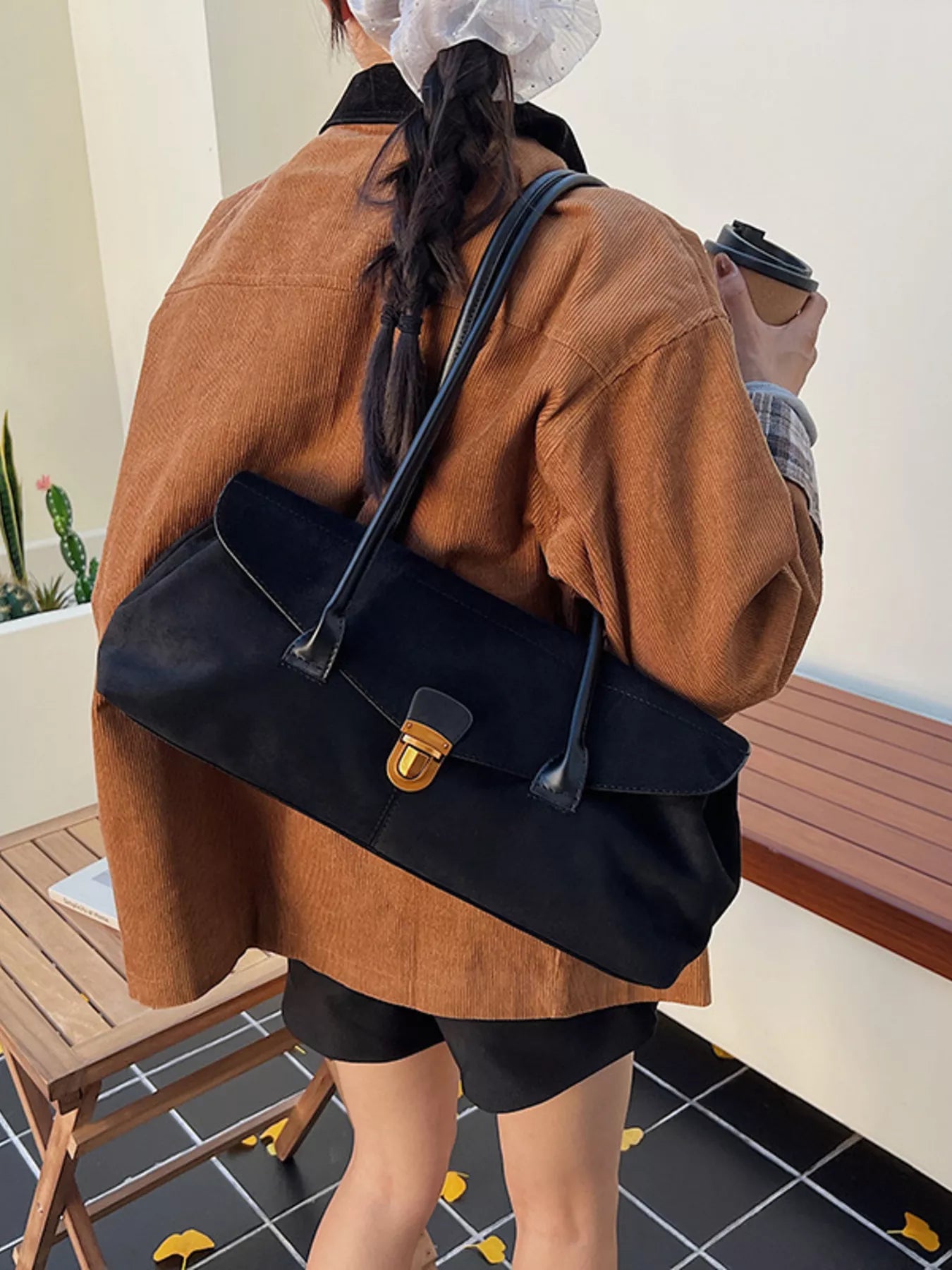 The Maxine Bag - structured shoulder bag by Maison Adelaide